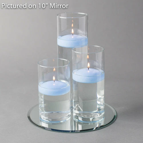 Eastland Round Mirror And Cylinder Vase Centerpiece With Richland 3" Floating Candles Set Of 84 14 Eastland Round Mirror And Cylinder Vase Centerpiece With Richland 3" Floating Candles Set Of 84