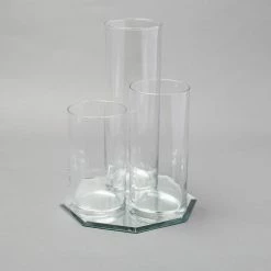 Richland Eastland Octagon Mirror And Cylinder Vase Centerpiece Set Of 48