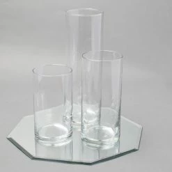Richland Eastland Octagon Mirror And Cylinder Vase Centerpiece Set Of 48