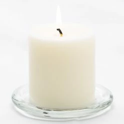 Richland Pillar Candle 3" & Eastland Cylinder Holder 6" Set Of 12 32 Richland Pillar Candle 3