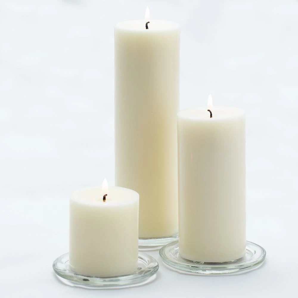 Richland Pillar Candles & Eastland Square Holders Set Of 3 15 Richland Pillar Candles & Eastland Square Holders Set Of 3