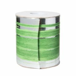 Richland Variegated Aspidistra Leaf 4" Ribbon Green & Silver 50 Yards Shop By Event