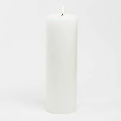 Richland 4" X 12" White Pillar Candle