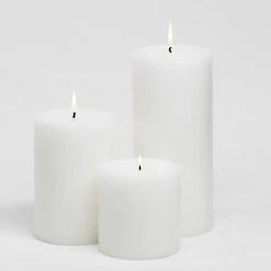Shop By Event Richland Pillar Candles 4"x4", 4"x6" & 4"x9 White Set Of 18