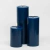 Richland Pillar Candles 4"x6", 4"x9" & 4"x12" Navy Blue Set Of 3