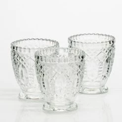 Shop By Event Richland Glass Textured Votive Holder Set Of 6