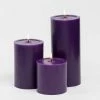 Richland Pillar Candles 4 X4", 4"x6" & 4"x9 Purple Set Of 3 Shop By Event