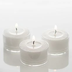 Shop By Event Richland Clear Extended Burn Tealight Candles White Unscented Set Of 100