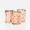 Shop By Event Richland Rose Gold Chevron Glass Holder - Small Set Of 72