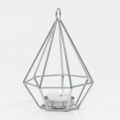 Richland Geometric Tealight Candle Holders - Silver Set Of 12