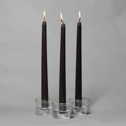 Richland Taper Candles 10" Black Set Of 50 Shop By Event