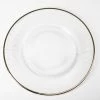 Weddings Richland 13" Gold Rim Glass Charger Plate Set Of 12
