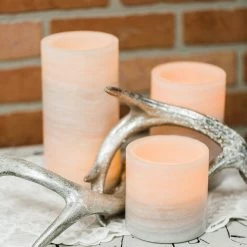 Richland Flameless LED Pillar Candle Marble 4