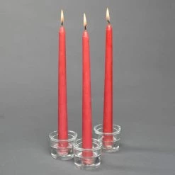 Richland Taper Candles 10" Red Set Of 50