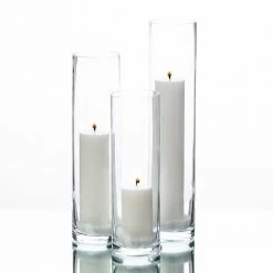 Richland Pillar Candles & Sloan Cylinder Vases Set Of 3