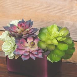 Weddings Richland Marlee Square Vase Mauve Set Of 6