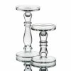Richland O’Hara Glass Pillar & Taper Candle Holder Set Of 2