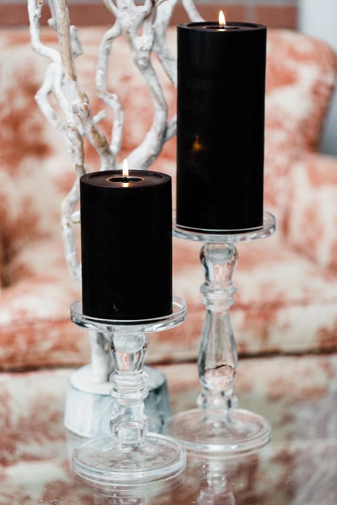 Richland O’Hara Glass Pillar & Taper Candle Holder Set Of 2 2 Richland O’Hara Glass Pillar & Taper Candle Holder Set Of 2