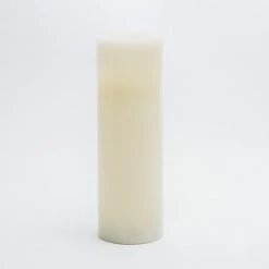 Richland Flameless LED Pillar Candles 3"x9" Ivory Set Of 6 6 Richland Flameless LED Pillar Candles 3