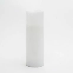 Richland Flameless LED Wavy Top Pillar Candle White 3