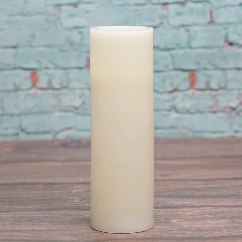 Richland Flameless LED Pillar Candles 3"x9" Ivory Set Of 6 1 Richland Flameless LED Pillar Candles 3"x9" Ivory Set Of 6