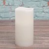 Richland Flameless LED Wavy Top Pillar Candle White 3"x6" Seasonal Parties