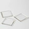 Richland Candle Holders Eastland Square Glass Pillar Plate 5" Set Of 12