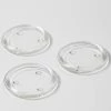 Richland Eastland Glass Pillar Plate Round 4” Set Of 36 Candle Holders
