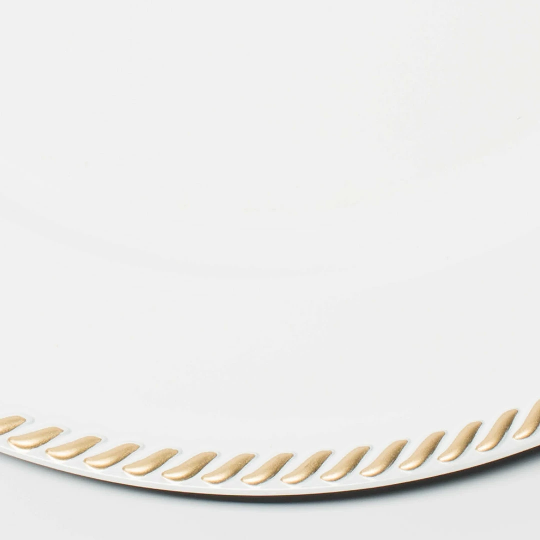Richland 13" White Textured Gold Rim Charger Plate Set Of 24 Weddings 2 Richland 13" White Textured Gold Rim Charger Plate Set Of 24 Weddings