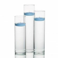 Eastland Tall Cylinder Vases With Richland Floating Candles Set Of 18