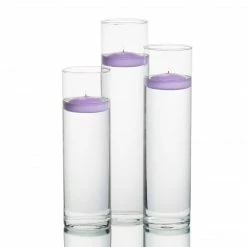 Shop By Event Eastland Tall Cylinder Vases With Richland Floating Candles Set Of 3