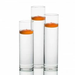 Shop By Event Eastland Tall Cylinder Vases With Richland Floating Candles Set Of 3