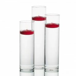Shop By Event Eastland Tall Cylinder Vases With Richland Floating Candles Set Of 3