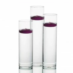 Shop By Event Eastland Tall Cylinder Vases With Richland Floating Candles Set Of 3