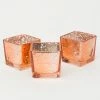 Richland Rose Gold Mercury Square Votive Holder Set Of 12 Shop By Event