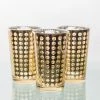 Richland Gold Dotted Glass Holder - Large Set Of 6