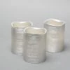 Richland Silver Metallic Wavy Top LED Candle Anniversary