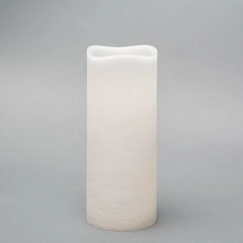 Richland 4" X 10" Large LED Pillar Candle With Wavy Top 1 Richland 4" X 10" Large LED Pillar Candle With Wavy Top