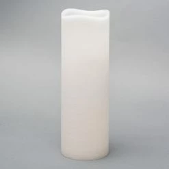 Richland 4" X 12" Large LED Pillar Candle With Wavy Top