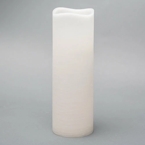 Richland 4" X 12" Large LED Pillar Candle With Wavy Top 1 Richland 4" X 12" Large LED Pillar Candle With Wavy Top