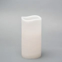 Richland 4" X 8" Large LED Pillar Candle With Wavy Top Seasonal Parties