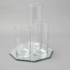 Richland Eastland Octagon Mirror And Cylinder Vase Centerpiece Set Of 48