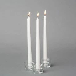 Richland Taper Candles 10" White Set Of 10