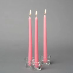 Richland Taper Candles 10" Pink Set Of 50
