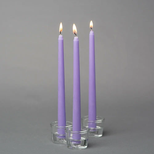 Richland Taper Candles 10" Lavender Set Of 10 1 Richland Taper Candles 10" Lavender Set Of 10