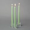 Richland Taper Candles 10" Green Set Of 10