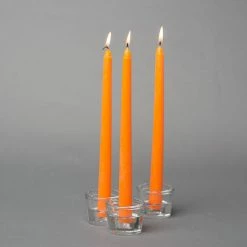 Richland Taper Candles 10" Orange Set Of 10