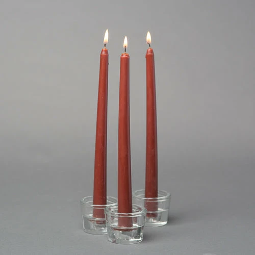 Richland Taper Candles 10" Brown Set Of 50 1 Richland Taper Candles 10" Brown Set Of 50