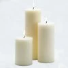 Shop By Event Richland Pillar Candles 4"x6", 4"x9" & 4"x12" Light Ivory Set Of 3