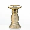Richland Elegant Pillar Candle Holder 6" Gold Ceramic Shop By Event
